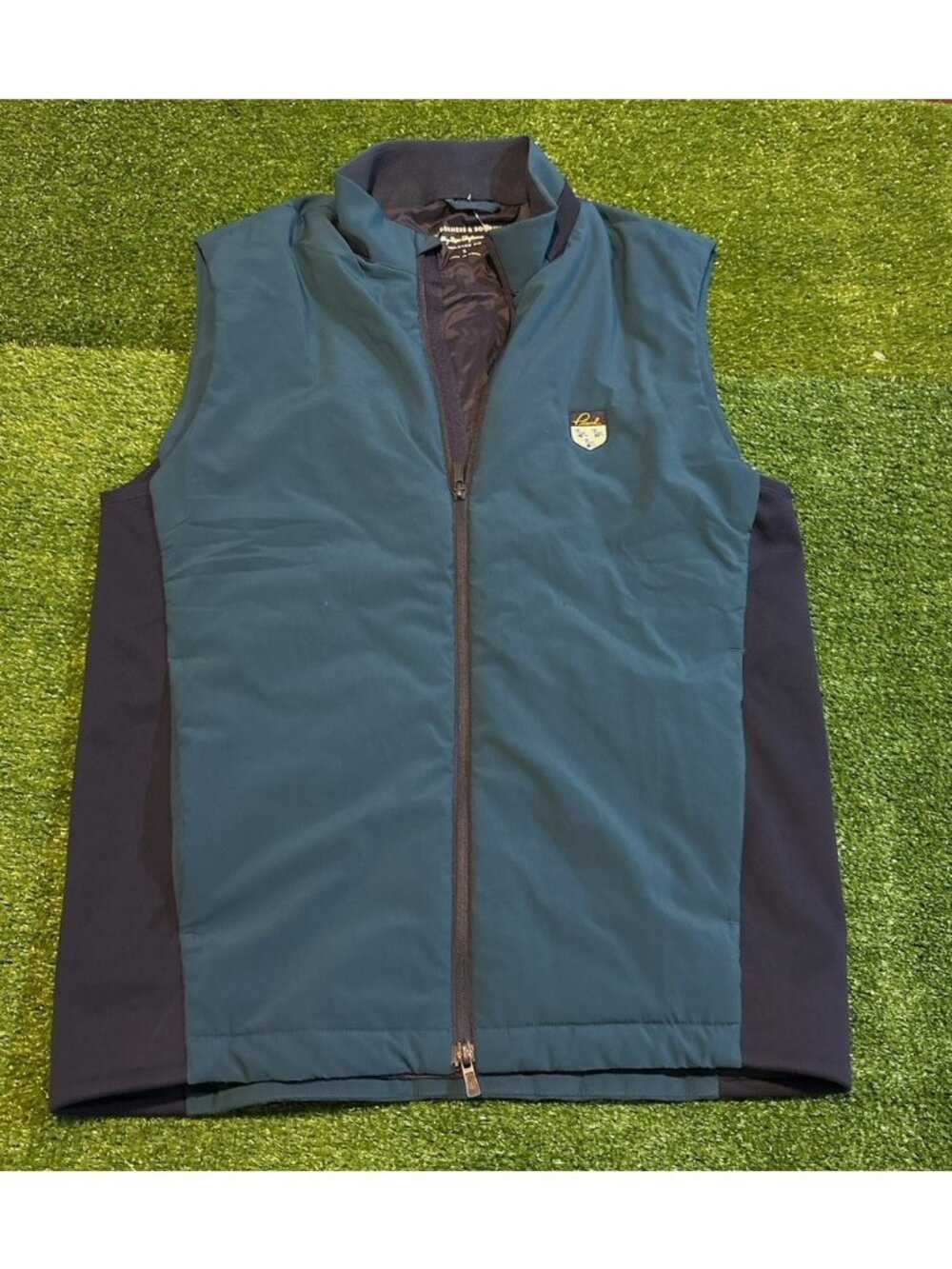 Holdenress & Bourne vest mens small blue the king 4 way stretch lighweight golf